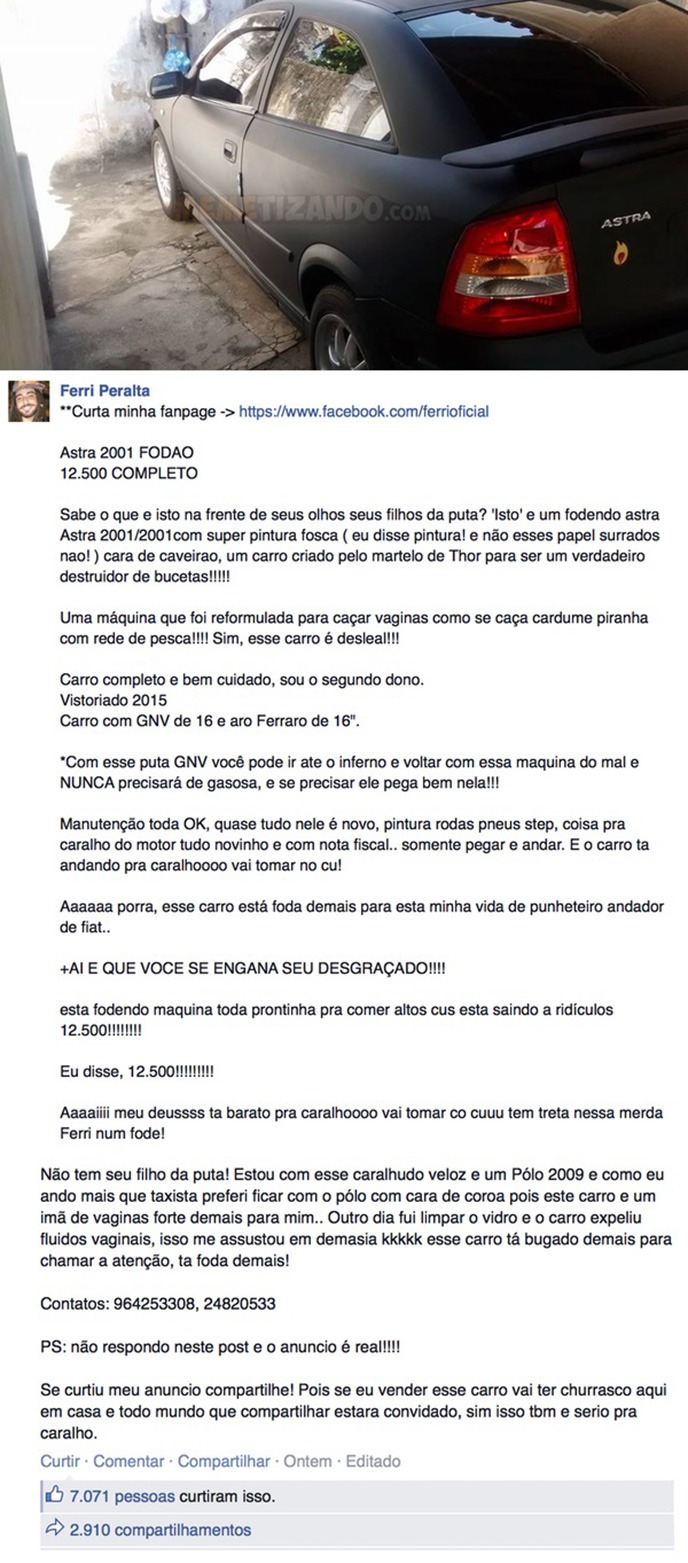 o melhorn vendedor de carro
