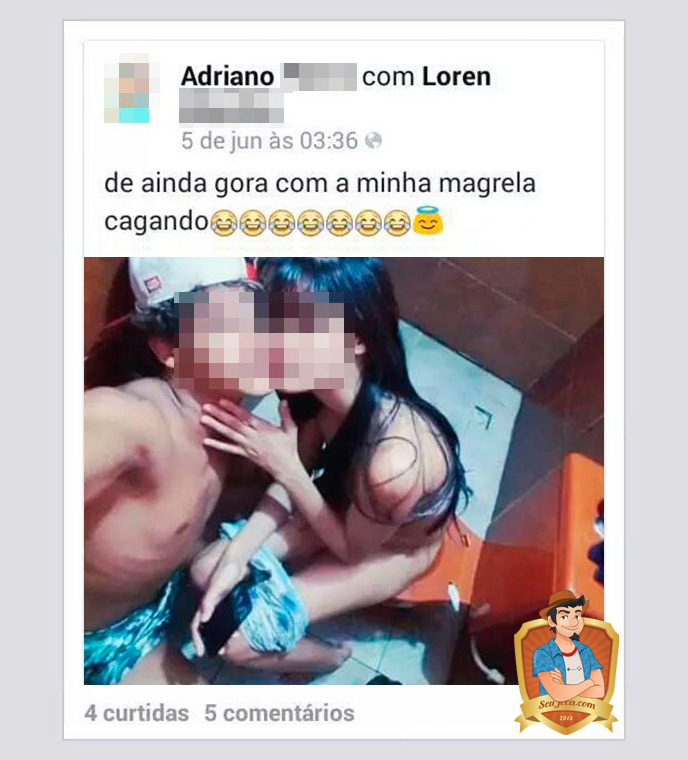 minha namorada cagando